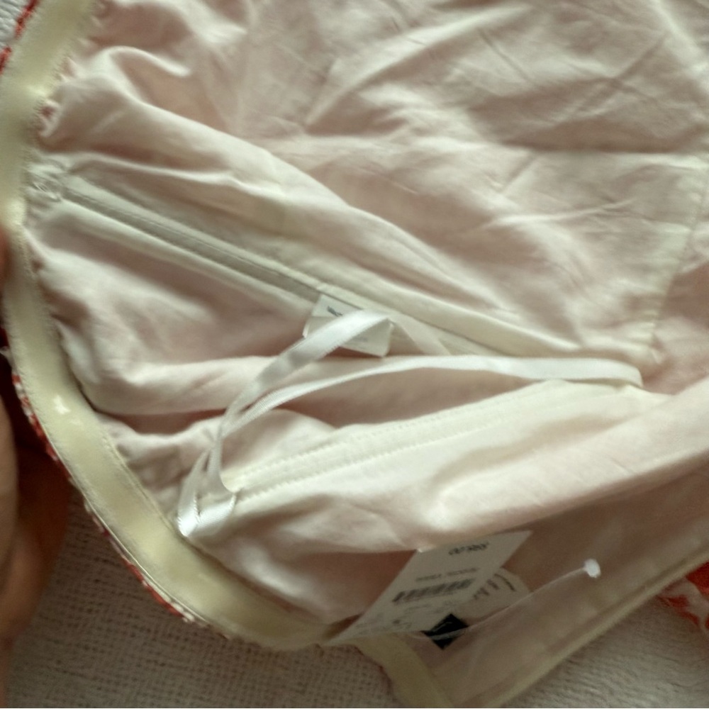 J. Crew Strapless Dress in Orange and White - 100% Cotton - NWT - Picture 9 of 16